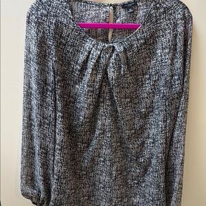 Ann Taylor XL Black and White Top